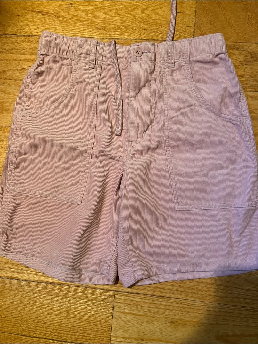 Uniqlo Corduroy Drawstring Men's Bermudas in Dusty Pink